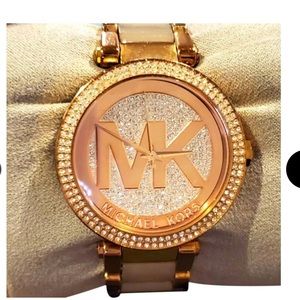 Rose gold mk watch, new!